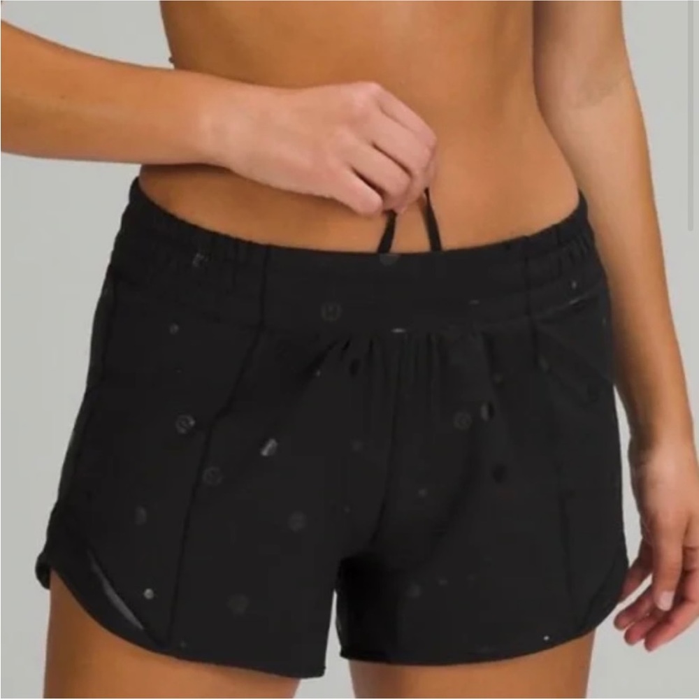 Hotty Hot Lululemon logo dot shorts